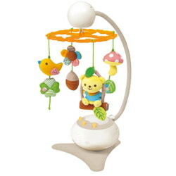 今日お届け★代引・送料無料★森のふわふわないたらメリーコンビCombiオルゴールメリー【あす楽対応】
