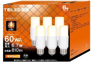 LED�d�� T�`�^�C�v �������a26mm �d�� 60W�`���� 6.7W �d���F���� EFD25�EEFD15�`��֐��� �����FRa86 ��ʓd���ET�`�^�C�v �����Ή� �f�M�ގ{�H���Ή� ���C�� �L�b�`�� PSE�F�� 6�Z�b�g