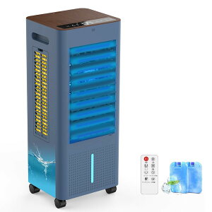 冷風機 強力 扇風機 冷風扇【2025年猛暑対策・強冷感UP・省エネ】急速冷却 工事不要 イオン発生 8L大容量タンク 3方向で吸水し 強力送風 スポットクーラー 3つモード&3段階風量 静音 冷房LED液