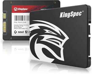 KingSpec SSD 512GB SATAIII 6Gb/s 2.5�C���`����SSD �ő�Ǎ��F570MB/s (R�F570MB/s�AW�F540MB/s) 3D NAND SATA SSD