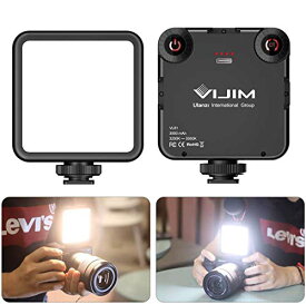 Ulanzi VL-81 LEDビデオライト 小型 充電式 3000mAh Type-C 3200k-5600k CRI95+ 色温度調整可能 スマート カメラライト 補助照明 撮
