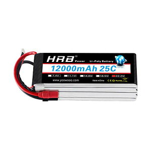 HRB 22.2V 12000mAh 25C 6S LiPo�o�b�e���[�p�b�N�ADJ1 S800 DJI S900 S1000�AWalkera QR X800����т��̑��̃}���`�R�C�X�pAS150 + XT150�v���O�t��
