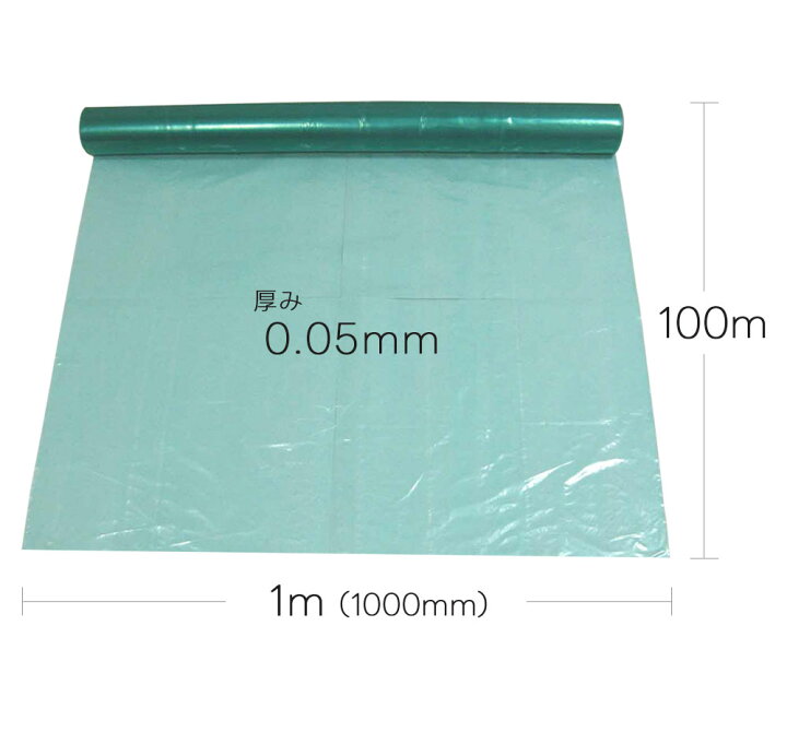 楽天市場】ノンスリップ養生シート 緑 000810 0.05mm×1m×100m 10本 日 