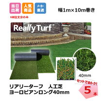楽天市場】リアリーターフ ヨーロピアンロングの通販 リアリーターフ ヨーロピアンロングR6人工芝④1m x 10m 40mm