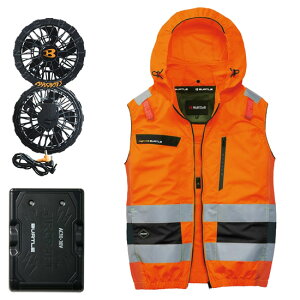 �y���������z�o�[�g�� BURTLE AC2114 �󒲃x�X�g �n�C�o�b�N�t�@���Ή� �t�[�h�t�� 360�x���� L�^XL 2026�t�āiAC10�o�b�e���[+AC10-1�t�@�� �󒲃E�F�A �t���Z�b�g�j