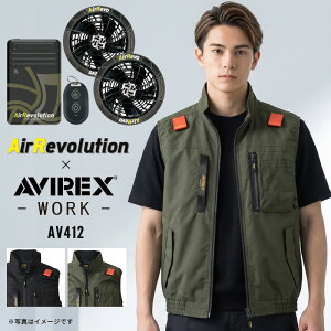 �y�󒲃E�F�A�b�t�@���t���zAVIREX WORK AV412 ���Ȃ��x�X�g �A�r���b�N�X���[�N 2026 �t�ă��f�� ��ƕ� ��ƒ��y�t�@���E�o�b�e���[�t�t���Z�b�g�bAR-628�z