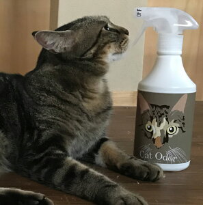 猫消臭スプレー Cat Odor (キャットオダー) 500ml 消臭剤 ペット 多頭飼い トイレ 猫砂 アンモニア 砂場 臭い 天然由来 バイオ 微生物 酵素 マーキング 匂い 消臭
