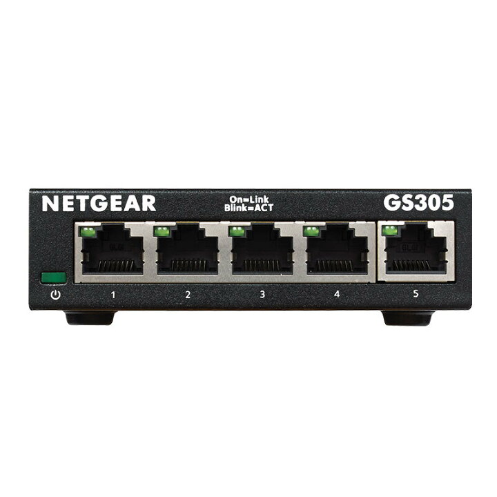 NETGEAR アンマネージスイッチングハブ 5ポート 卓上型コンパクト ギガビット 静音ファンレス 省電力設計 GS305-300JPS  NETGEAR Store【公式】