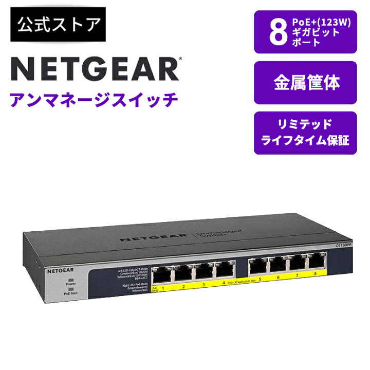 楽天市場】NETGEAR ( ネットギア ) 卓上型コンパクト アンマネージ 
