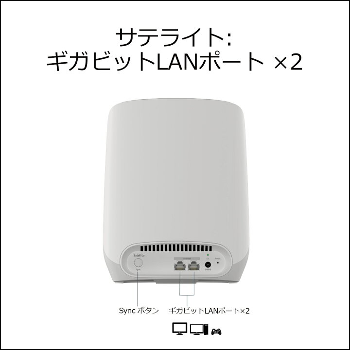 楽天市場】NETGEAR ( ネットギア ) Orbi WiFi 6 AX5400トライバンド 