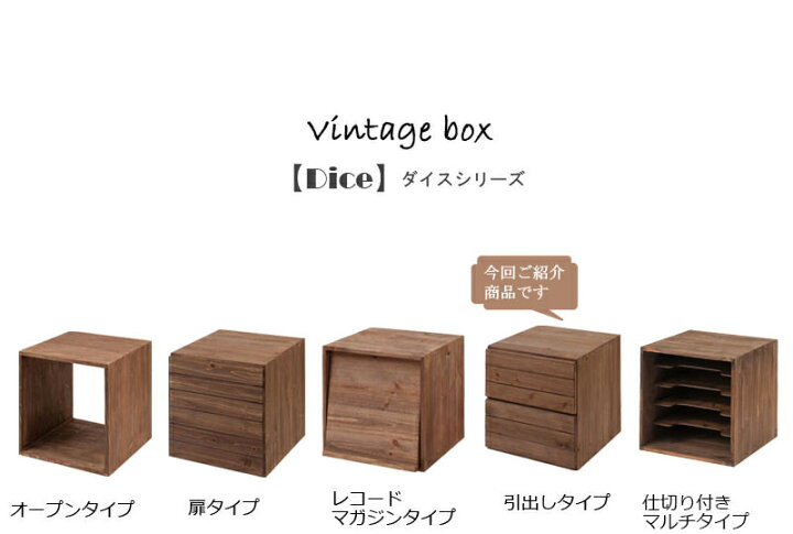 楽天市場】【Dice】ダイスシリーズ 天然木ユニットキューブボックス 
