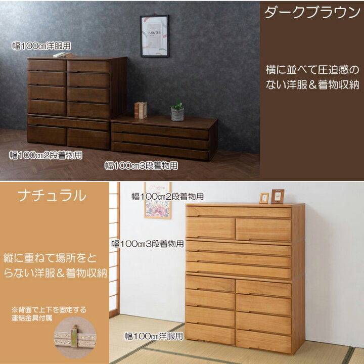 楽天市場】【POKER】新登場！ 洋風顔の本格派きもの対応桐箪笥 幅100 4 