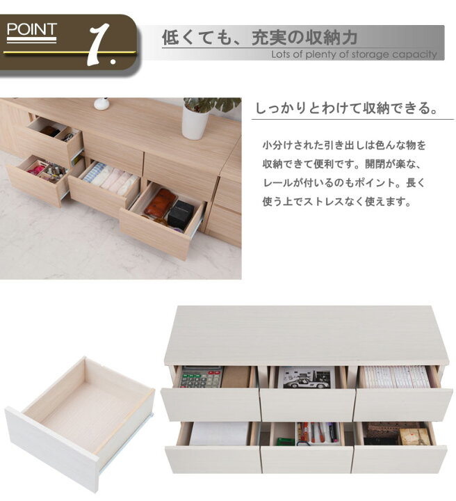楽天市場】【SQUARE】シリーズ スクエアキャビネット幅104ロー 引出し 