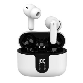 スマート完全ワイヤレス ステレオイヤホン ANC/AAC/防水【ホワイト】(BL126)