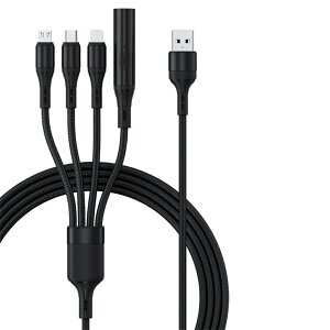 1{4 ^oR΋@\4in1 USB[dP[u 3䓯[d 2.1A}[d @ɑΉ