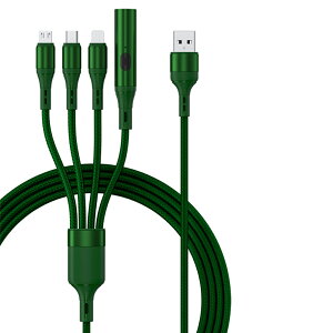1{4 ^oR΋@\4in1 USB[dP[u 3䓯[d 2.1A}[d @ɑΉ