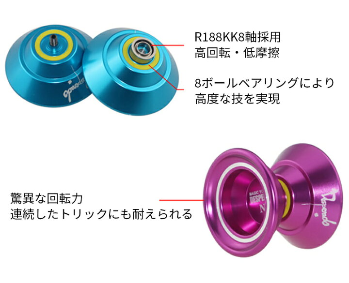 楽天市場 マジックヨーヨー 驚異な回転力 いろんな技ができる Magic Yoyo N5 高品質プロフェッショナル 世界大会使用ヨーヨー ハイパー ヨーヨー 専用ストリング付き 子供 誕生日プレゼント おもちゃ ギフト スポーツ玩具 子供から大人まで楽しめる ネットキー