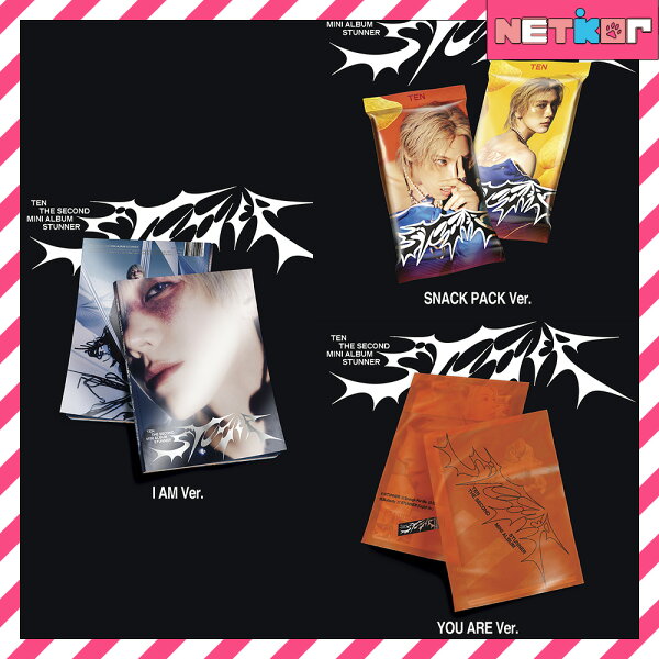 TEN ミニ2集アルバム STUNNER 韓国チャート反映 当店特典 WayV テン【送料無料】Pack Book Ver.  / Photo Book Ver. / QR Ver. / 3種セット