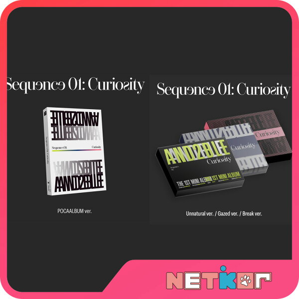 [ 当店特典★推し選択 ] AND2BLE デビューミニ1集アルバム Sequence 01 : Curiosity 韓国チャート反映 当店特典 エンダブル アンダブル 【送料無料】一般盤 / POCAALBUM Ver.【予約商品（詳細説明の発売日より発送開始）】