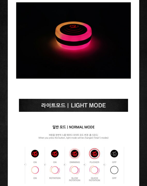 楽天市場 トゥワイス 公式ペンライトver 2 Candy Bong Twice Official Fanlight Stick 送料無料 公式グッズ Netkor