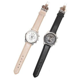 S'FACTORYエスファクトリー クロノグラフ腕時計 レザーベルト 栃木レザー（牛革）メンズ 腕時計 レザー 革 クロノグラフ EPSON Dバックル 日本製