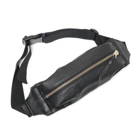 S'FACTORYエスファクトリー スリム ボディバッグ ブラック カウレザー（牛革）ボディー ショルダー バッグ カバン メンズ 斜めがけ レザー 本革