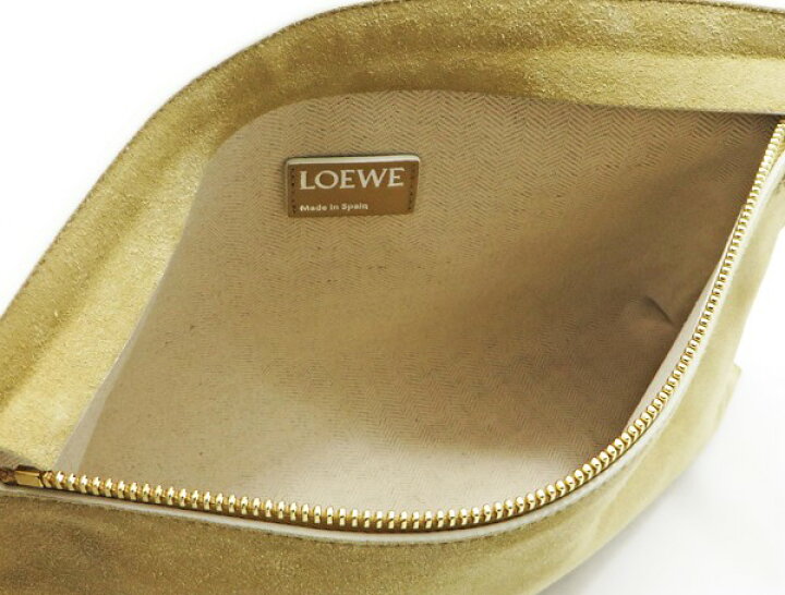 楽天市場】◇【中古】 美品 【LOEWE ロエベ】 スエード クラッチバッグ 