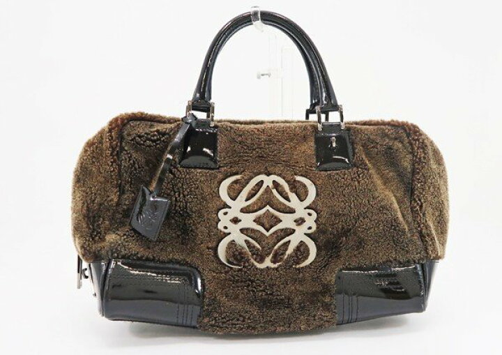 楽天市場】【中古】 【LOEWE ロエベ】 アマソナ ムートン ハンドバッグ 