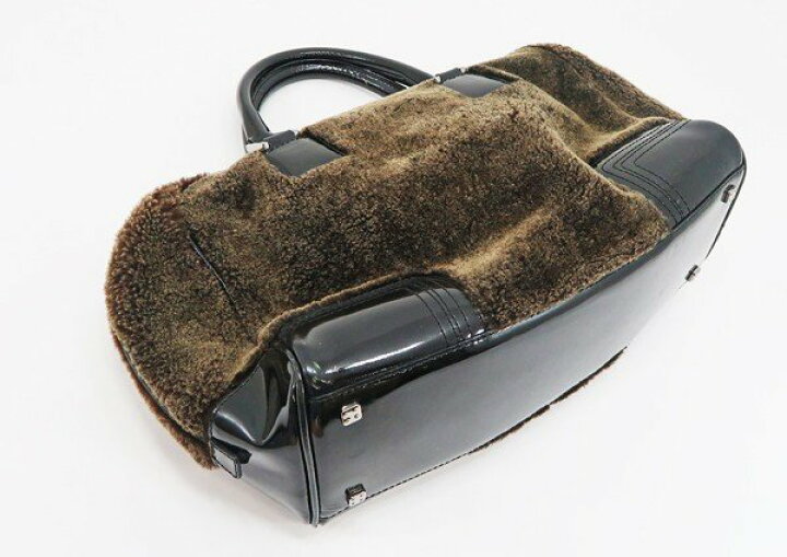 楽天市場】【中古】 【LOEWE ロエベ】 アマソナ ムートン ハンドバッグ 
