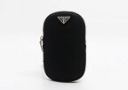 ☆【中古】　美品　【PRADA　プラダ】　ナイロン　トライアングル　ミニショルダーバッグ　ショルダーバッグ　ブラック