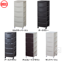 キャスター付き5段チェスト 　別注 楽天市場】チェスト キャスター付き 4段 幅58 奥行29 高さ104cm