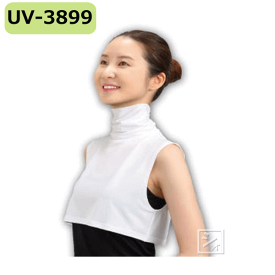 おたふく手袋 UVネックカバー UV-3899 フィットスタイル UVネックカバー付け襟タイプ ホワイト