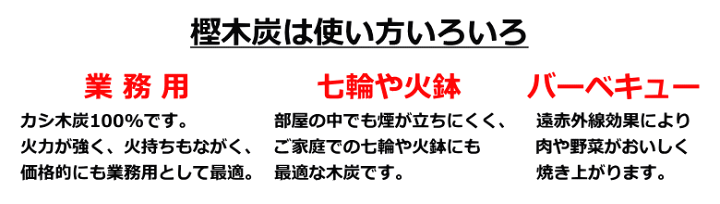 楽天市場】レジャー樫木炭 3kg 日本製 ~R~ : ねっとんや