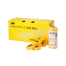 3M スリーエム マスキングテープ 243J Plus (巾:9mm・12mm・15mm・18mm・20mm・24mm・30mm・50mm・100mm) 1箱 即日発送