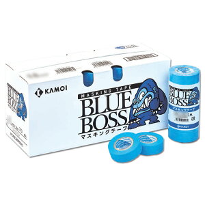カモ井加工紙 マスキングテープ BLUE BOSS 15mm ×18m 80巻入 1箱 取寄