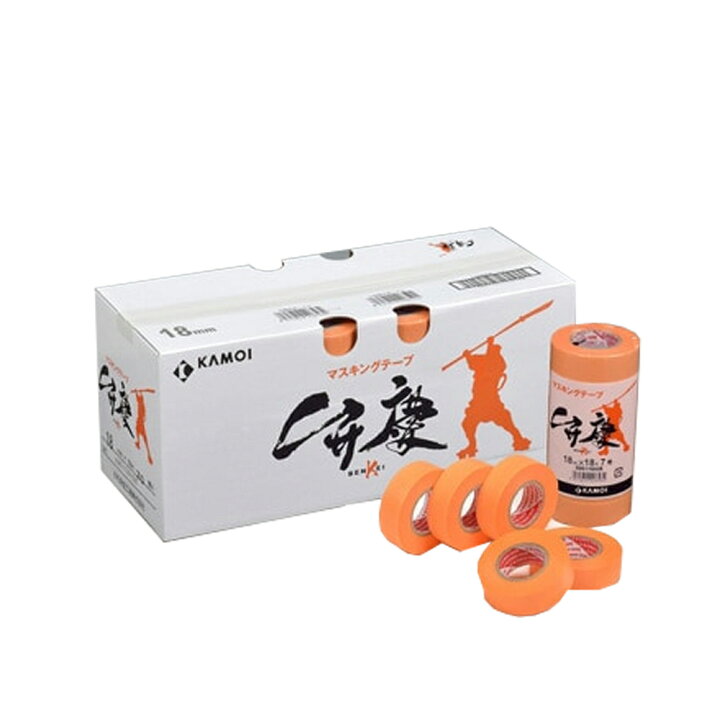 楽天市場】カモ井加工紙 マスキングテープ 弁慶 18mm ×18m 70巻入 取寄 