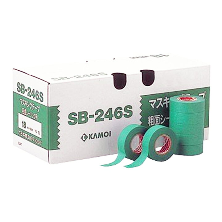 楽天市場】カモ井加工紙 マスキングテープ No.SB-246S 18mm ×18m 70巻 