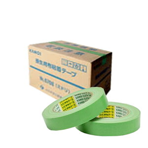カモ井加工紙 マスキングテープ No.6708 緑 25mm ×25m 60巻入 取寄
