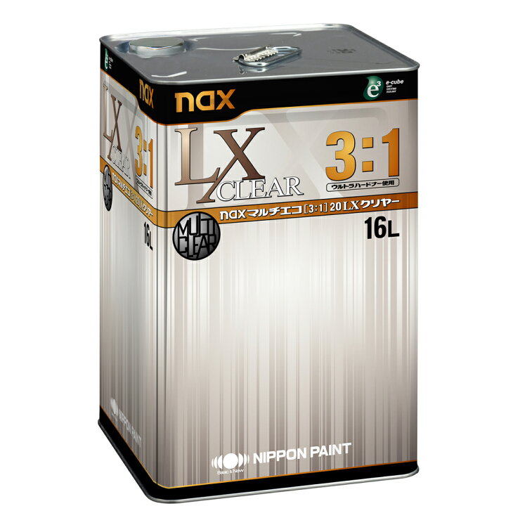 楽天市場】日本ペイント 3001274 naxマルチエコ (3:1)20 LXクリヤー 