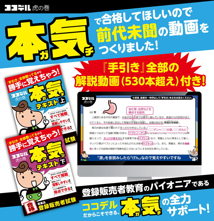 楽天市場】【530本超の解説動画付き】ココデル虎の巻『本気』テキスト 
