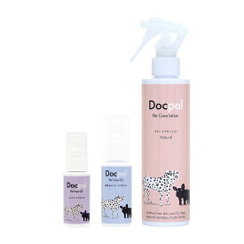 【獣医師 推奨】犬 猫 スキンケア Docpal（ドクパル）ペット用化粧水 200mL 肉球オイル30mL ペット用フェイスオイル 20mL セット 無添加 無香料 ペットが舐めても安心 スキンケア オーガニック サラビオ SARABiO