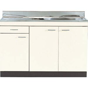 NISSAN-HELLO 公団型 流し台 C-Type 小型ゴミ収納器付 間口1200mm 奥行460mm 高さ800mm 立上90mm C46-120 キッチン リフォーム ニッサンハロー