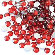 ラインストーン アクリル製 レッド 2mm〜6mm アクリルラインストーン ネイル デコ レジン ストーン パー…