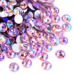 ラインストーン ガラス製 ライトローズAB SS3〜SS30 ガラスラインストーン ネイル デコ レジン ストーン パーツ ガラス ネイルパーツ セルフネイル ジェルネイル 衣装製作 桃色 ピンク ダイヤ