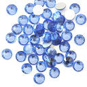 ガラスラインストーン ライトサファイア SS3〜SS30 ガラスラインストーン ネイル デコ レジン ストーン パーツ ガラス ネイルパーツ セルフネイル ジェルネイル 衣装製作 青 ダイヤモンドアート