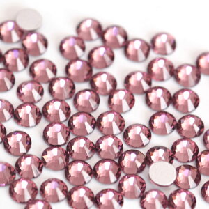 ガラスラインストーン ライトアメジスト SS3〜SS30 ガラスラインストーン ネイル デコ レジン ストーン パーツ ガラス ネイルパーツ セルフネイル ジェルネイル 衣装製作 紫 ダイヤモンドアー