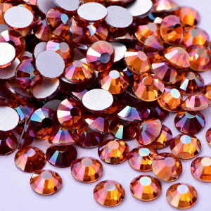 ガラスラインストーン サンセット SS3〜SS30 ガラス製ラインストーン ネイル デコ レジン ストーン パーツ ガラス ネイルパーツ セルフネイル ジェルネイル 衣装製作 ダイヤモンドアート