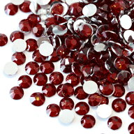 ラインストーン アクリル製 ダークレッド 2mm〜6mm アクリルラインストーン ネイル デコ レジン ストーン…