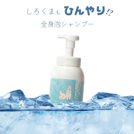 冷感ボディソープ しろくま 600mL 全身シャンプー 髪 体 頭皮 これ1本 家族で使える しっかり冷感 ひんやり ハッカ メントール 泡タイプ 男女兼用 夏 ボディウォッシュ 送料無料 ビューティシモ