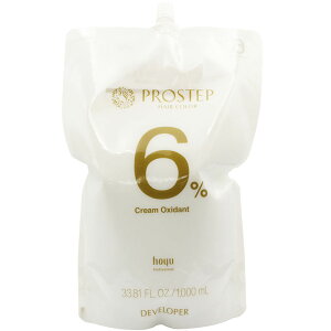ホーユー プロステップ クリームオキシダン 6%・2% / 1000mL 【 ヘアカラー オキシ(過酸化水素水) 】